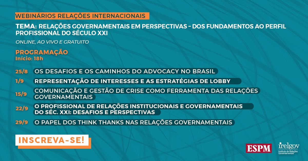 Webinar RelGov ESPM